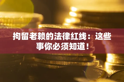 武汉拘留老赖的法律红线：这些事你必须知道！